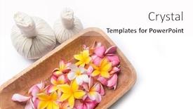  Presentation with bowl - PPT theme enhanced with wooden-bowl-in-many-colorful background and a white colored foreground