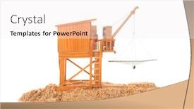  Presentation with cabin - Slide deck enhanced with wooden-cabin-for-fisherman-typical background and a white colored foreground