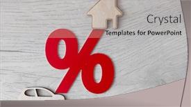  Presentation with real estate tax - Beautiful slides featuring wooden-car-and-house-model backdrop and a light gray colored foreground