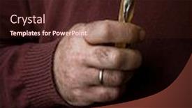  Presentation with catholic - PPT layouts having wooden-catholic-cross-in-male background and a wine colored foreground