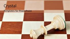  Presentation with queen chess - Presentation design consisting of male nyala hiding in the dark with spotlight background and a black colored foreground