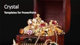  Presentation with treasure gold - Amazing presentation theme having wooden chest full of gold backdrop and a wine colored foreground