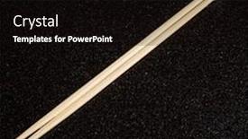  Presentation with chopsticks - Slide deck featuring wooden-chopsticks-on-the-black background and a black colored foreground