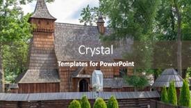  Presentation with poland - Beautiful slide deck featuring wooden-church-in-debno-poland backdrop and a violet colored foreground