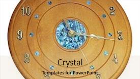  Presentation with paua - Slides featuring wooden clock with paua inlay background and a yellow colored foreground