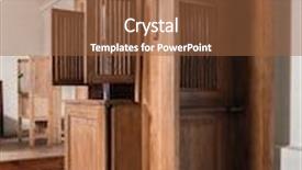  Presentation with catholic - PPT theme consisting of wooden confessional in catholic church background and a tawny brown colored foreground