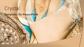  Presentation with eco bag - Slide set with wooden-cooking-utensils-cereal-jar background and a lemonade colored foreground