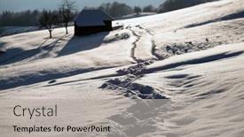  Presentation with tale - Theme enhanced with wooden-cottage-in-a-fairy background and a light gray colored foreground