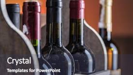  Presentation with oak - Beautiful PPT theme featuring wooden crate and oak backdrop and a tawny brown colored foreground