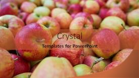  Presentation with orchard - Slides consisting of wooden-crate-full-of-fresh background and a red colored foreground