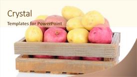  Presentation with wooden - Presentation theme having wooden-crate-full-of-red background and a cream colored foreground