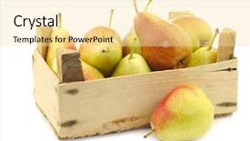  Presentation with colorful - Colorful PPT theme enhanced with wooden crate on a white backdrop and a blonde colored foreground