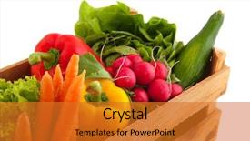  Presentation with diversity - Theme featuring food crates - wooden crate with a diversity background and a gold colored foreground