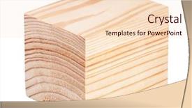  Presentation with cube - Cool new PPT layouts with wooden cube isolated on white backdrop and a lemonade colored foreground