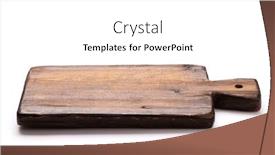  Presentation with cutting board - Presentation theme with wooden-cutting-board-isolated background and a white colored foreground