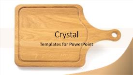  Presentation with vegetable cutting board - Colorful PPT theme enhanced with wooden cutting board isolated backdrop and a yellow colored foreground