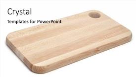  Presentation with vegetable cutting board - PPT layouts with wooden cutting board background and a white colored foreground
