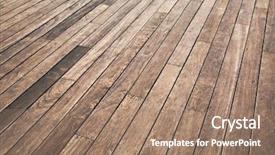  Presentation with lumber - Presentation featuring wooden deck background lumber pattern background and a coral colored foreground