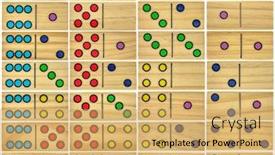 Presentation with domino - Slides having wooden-domino-set-with-28 background and a yellow colored foreground