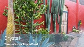  Presentation with wooden - Presentation featuring wooden-door-and-lots background and a  colored foreground