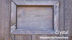  Presentation with wooden - Audience pleasing slide deck consisting of wooden door with window close backdrop and a  colored foreground