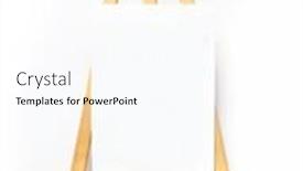  Presentation with text message - Presentation theme enhanced with wooden-easel-with-white-paper background and a pink colored foreground