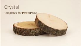  Presentation with wood rustic - Presentation theme with wooden-eco-rustic-pine-tree background and a cream colored foreground