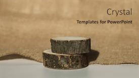  Presentation with eco - Presentation theme having wooden-eco-rustic-pine-tree background and a coral colored foreground