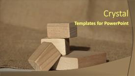  Presentation with eco - Presentation theme enhanced with wooden-eco-rustic-platform-podium background and a coral colored foreground