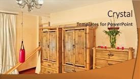  Presentation with ethnic - PPT theme enhanced with wooden ethnic bamboo furniture background and a lemonade colored foreground