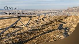  Presentation with biking - Presentation design featuring wooden-fence-and-dirt-biking background and a light blue colored foreground