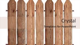  Presentation with flowers on white wooden - Slide set consisting of wooden fence on white background background and a coral colored foreground