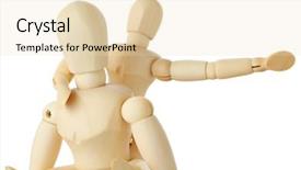  Presentation with body - Theme featuring wooden figures of child sitting background and a lemonade colored foreground