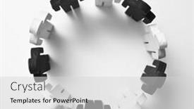  Presentation with racism - Cool new presentation theme with wooden-figures-of-person-black backdrop and a light gray colored foreground