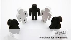  Presentation with stand - Cool new slides with wooden-figures-of-person-black backdrop and a white colored foreground