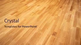  Presentation with oak - Cool new slide deck with wooden floor - new oak parquet of brown backdrop and a yellow colored foreground