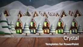  Presentation with floor - Slides enhanced with wooden floor with christmas theme background and a tawny brown colored foreground