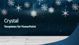  Presentation with christmas blank wooden signboard - Colorful theme enhanced with wooden floor with christmas theme backdrop and a navy blue colored foreground