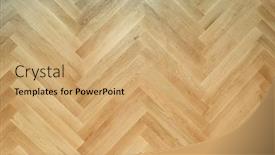  Presentation with pattern - Beautiful theme featuring wooden floor with herringbone pattern backdrop and a coral colored foreground