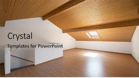  Presentation with wooden floor and gold frame - Presentation theme with wooden floors and expose background and a coral colored foreground