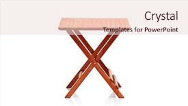  Presentation with simple - PPT layouts with wooden folding table isolated background and a lemonade colored foreground