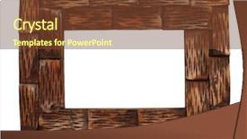  Presentation with rustic wood wooden frame - Audience pleasing presentation consisting of wooden frame - object over white backdrop and a  colored foreground