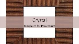  Presentation with frame - Presentation theme featuring wooden frame - object over white background and a  colored foreground