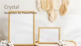  Presentation with minimal - Presentation theme with wooden-frame-collection-for-photos background and a lemonade colored foreground