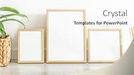  Presentation with minimal - Presentation enhanced with wooden-frame-collection-for-photos background and a pink colored foreground