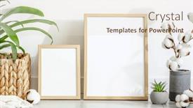  Presentation with minimal - Presentation theme enhanced with wooden-frame-for-photos-candle background and a lemonade colored foreground