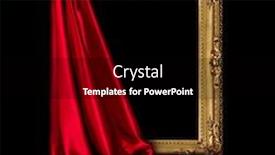  Presentation with antique picture frame - Slides enhanced with wooden-frame-for-the-picture background and a black colored foreground