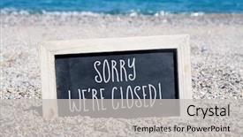  Presentation with beach frame - Cool new theme with wooden-framed chalkboard backdrop and a light gray colored foreground