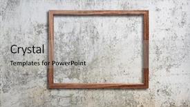  Presentation with old photo - Presentation design with blank photo frame on old background and a light gray colored foreground