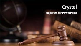 Presentation with law books - Slides having wooden gavel and books law background and a black colored foreground